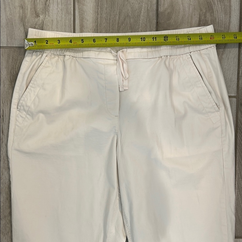 Talbots White Chinos Relaxed Fit Cotton Blend - Picture 10 of 11